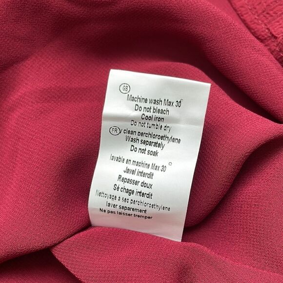 See U Soon Wine Button Down Shirt Frock Women’s Small - Picture 5 of 6